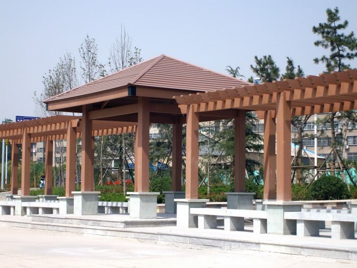 WPC Wood Plastic Composite Pergola